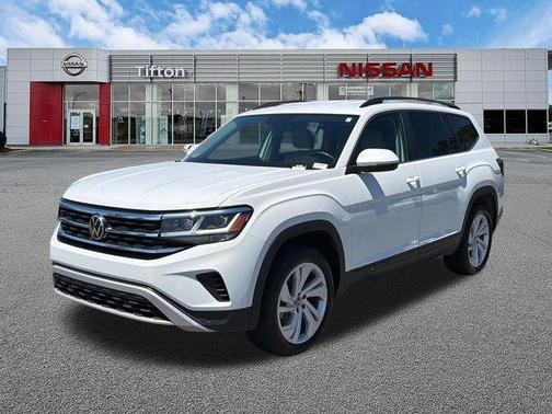 Pure White 2023 Volkswagen Atlas 3.6L SE w/Technology