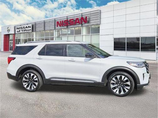 White Metallic 2025 Ford Explorer Platinum