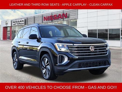 Deep Black Pearl Effect 2025 Volkswagen Atlas 2.0T SE w/Technology