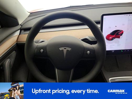 Red 2022 Tesla Model 3