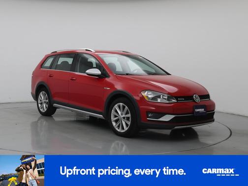 Red 2017 Volkswagen Golf Alltrack S