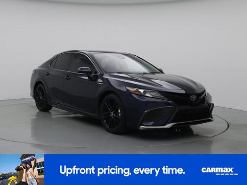 Blue 2021 Toyota Camry Hybrid XSE