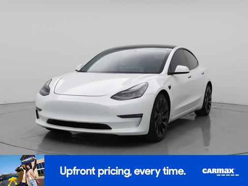 White 2021 Tesla Model 3 Performance