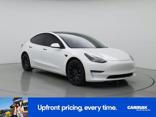 White 2021 Tesla Model 3 Performance
