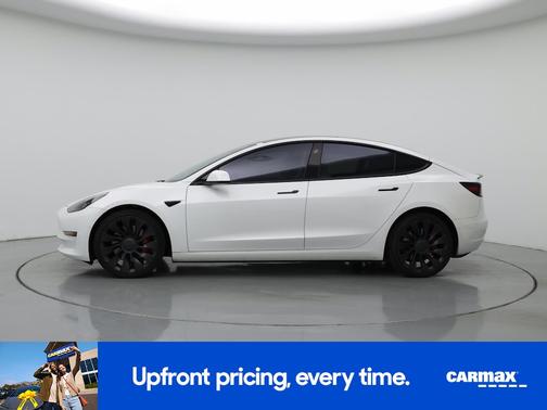 White 2021 Tesla Model 3 Performance