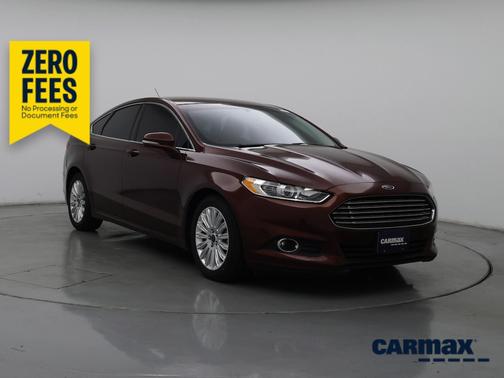 Burgundy 2015 Ford Fusion Energi SE