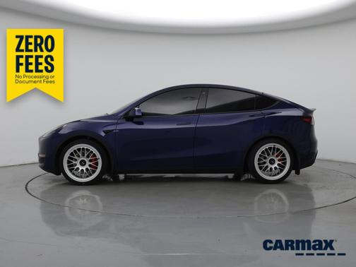 Blue 2022 Tesla Model Y Performance