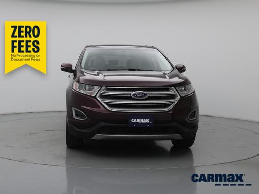 Burgundy 2017 Ford Edge Titanium