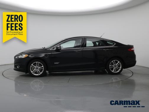 Black 2015 Ford Fusion Energi Titanium