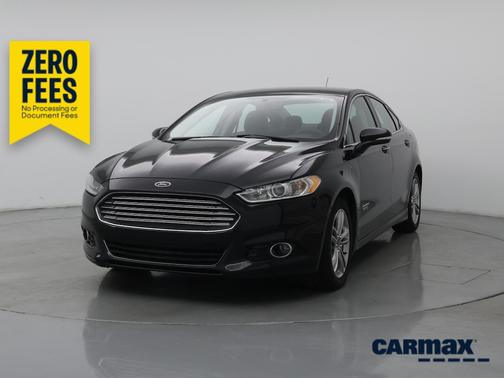 Black 2015 Ford Fusion Energi Titanium