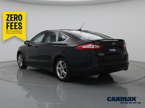 Black 2015 Ford Fusion Energi Titanium