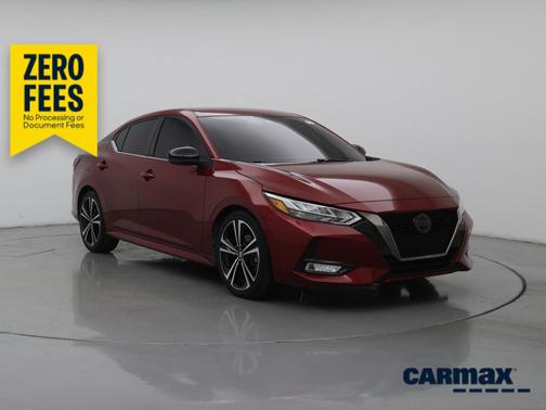 Burgundy 2021 Nissan Sentra SR