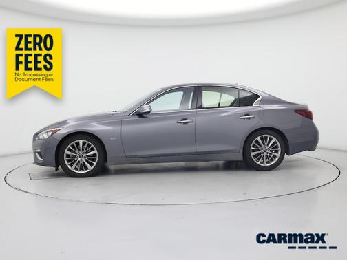 Gray 2019 INFINITI Q50 Luxe