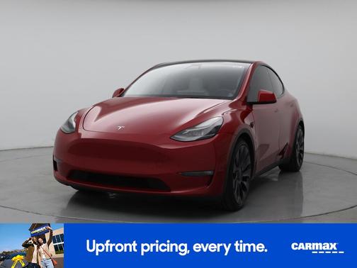 Red 2022 Tesla Model Y Performance