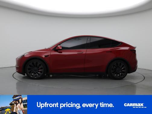 Red 2022 Tesla Model Y Performance