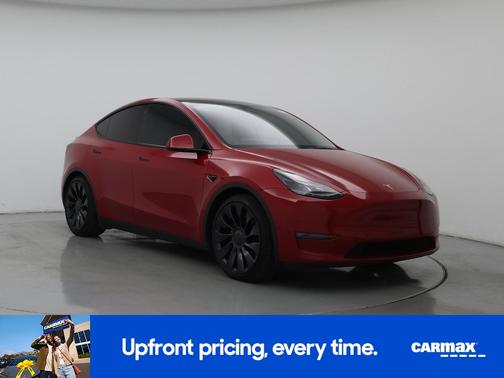 Red 2022 Tesla Model Y Performance
