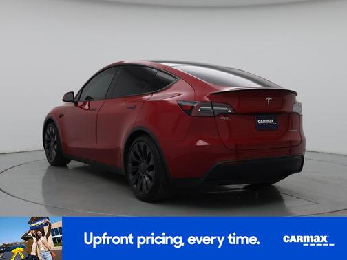 Red 2022 Tesla Model Y Performance
