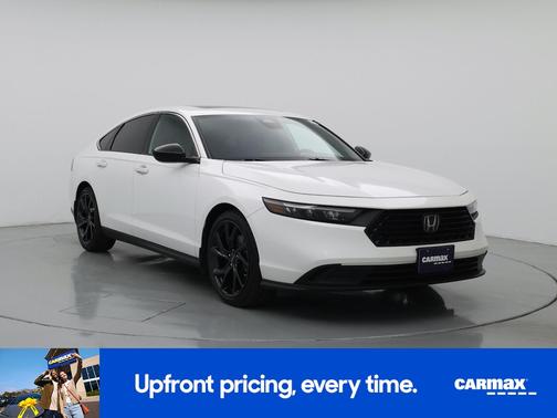 White 2023 Honda Accord Hybrid Sport