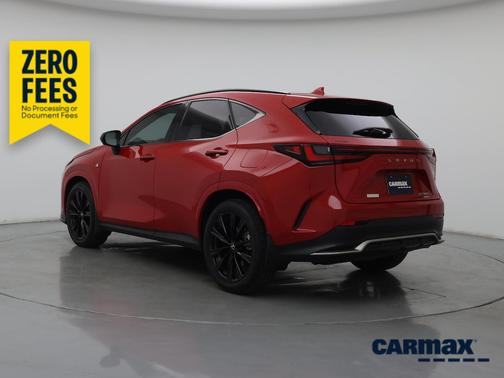 Red 2022 Lexus NX 350 F-SPORT Handling