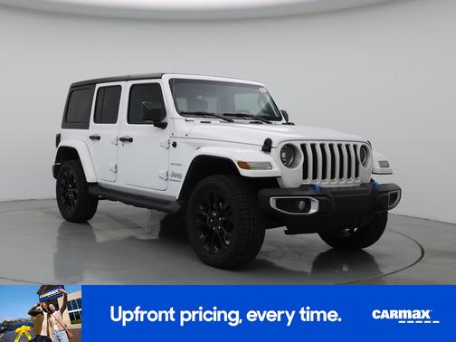White 2023 Jeep Wrangler 4xe Unlimited Sahara
