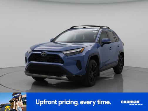 Blue 2025 Toyota RAV4 Hybrid SE