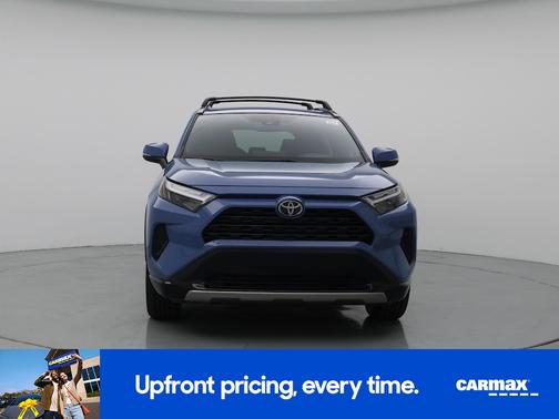 Blue 2025 Toyota RAV4 Hybrid SE