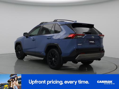 Blue 2025 Toyota RAV4 Hybrid SE
