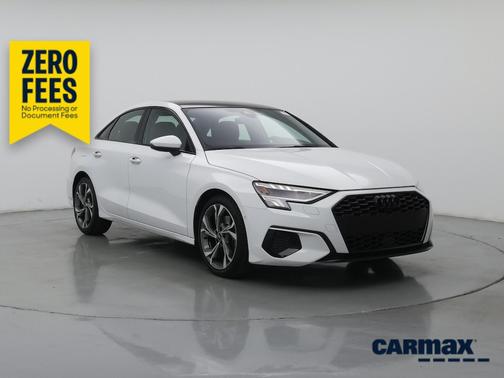 White 2023 Audi A3 Premium Plus