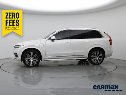 White 2024 Volvo XC90 Recharge Plug-In Hybrid T8 Ultimate Bright Theme