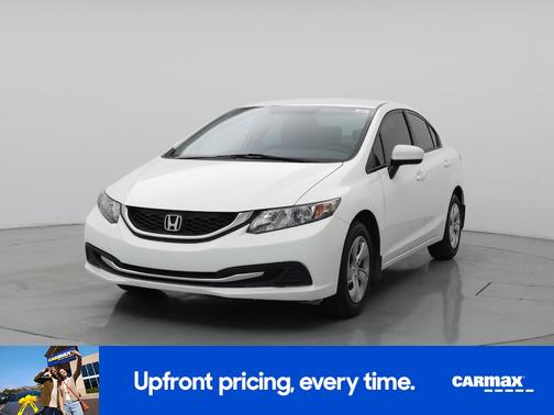 White 2015 Honda Civic LX