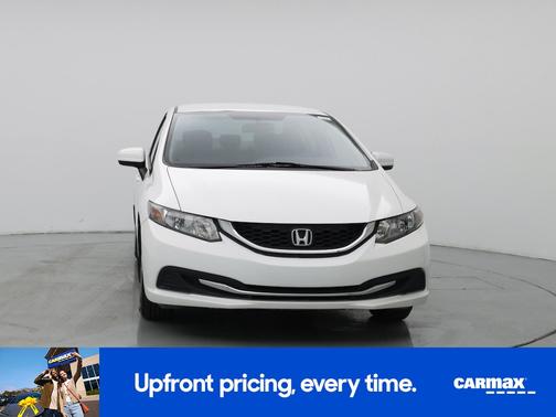 White 2015 Honda Civic LX
