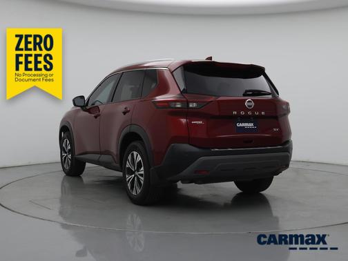 Red 2021 Nissan Rogue SV