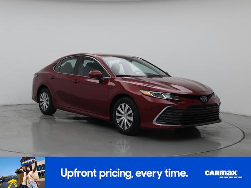 Red 2022 Toyota Camry Hybrid LE