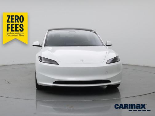 White 2025 Tesla Model 3 Long Range