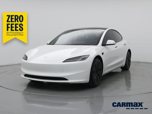 White 2025 Tesla Model 3 Long Range