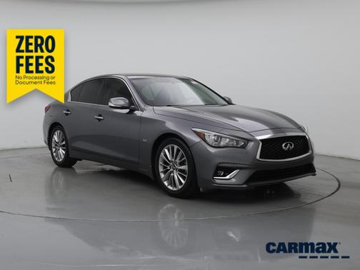 Gray 2018 INFINITI Q50 Luxe