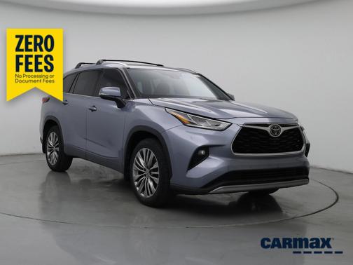 Blue 2021 Toyota Highlander Platinum