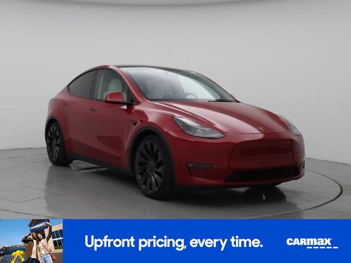 Red 2023 Tesla Model Y Performance