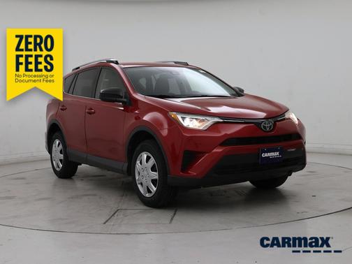 Red 2017 Toyota RAV4 LE