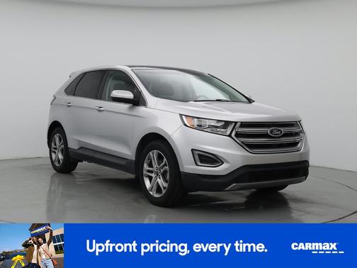 Silver 2017 Ford Edge Titanium