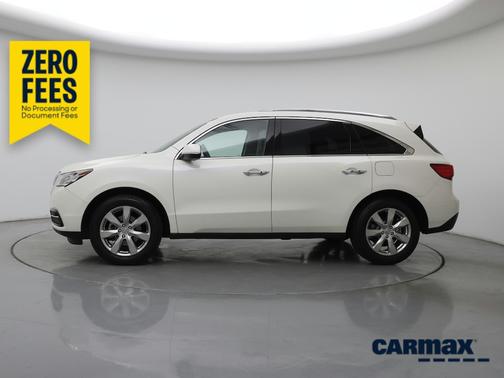White 2016 Acura MDX Advance