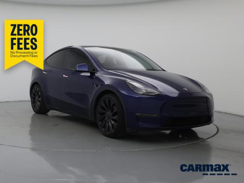 Blue 2021 Tesla Model Y Performance