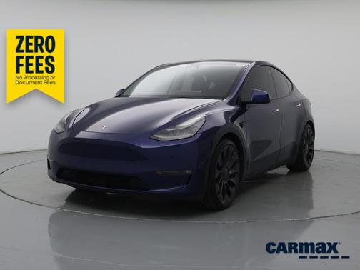 Blue 2021 Tesla Model Y Performance