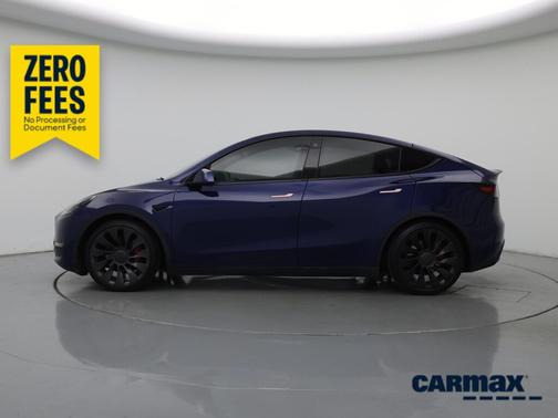 Blue 2021 Tesla Model Y Performance