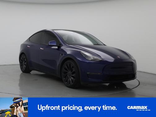 Blue 2021 Tesla Model Y Performance