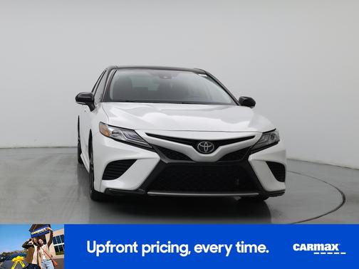White 2019 Toyota Camry XSE