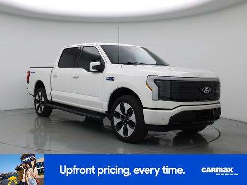 White 2024 Ford F-150 Lightning Platinum
