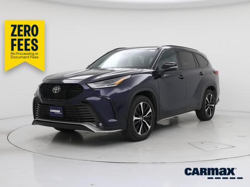 Blue 2021 Toyota Highlander XSE
