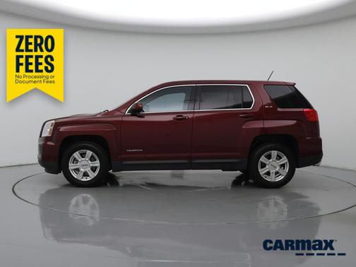 Burgundy 2016 GMC Terrain SLE