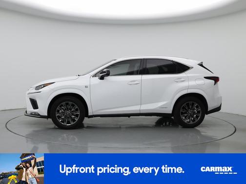 White 2021 Lexus NX 300h F-Sport Black Line